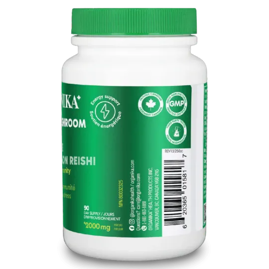 Organika 오가니카 버섯 추출물 - Reishi 180 식물성 캡슐 | 매일 업데이트되는 특가 상품 | VITASHOP
