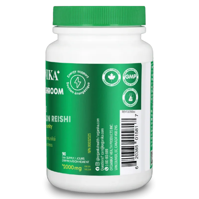 Organika 오가니카 버섯 추출물 - Reishi 180 식물성 캡슐 | 매일 업데이트되는 특가 상품 | VITASHOP