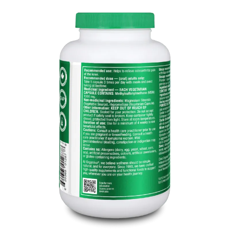 MSM 180 Vegi Capsules | Safest & Easiest Shopping Vitamins Online | VITASHOP