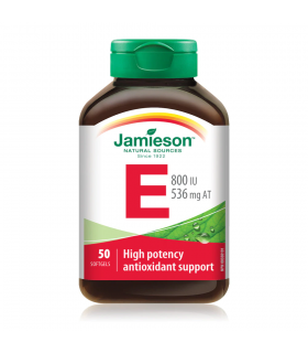 Jamieson Vitamin E 800 IU 50 Softgels | Unbeatable Prices, Daily Deals | VITASHOP