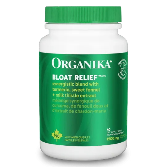Organika Bloat Relief 120 Capsules | Unbeatable Prices, Daily Deals | VITASHOP