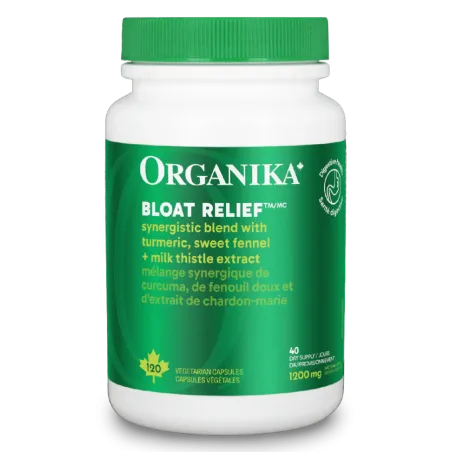 Organika Bloat Relief 120 Capsules | Unbeatable Prices, Daily Deals | VITASHOP