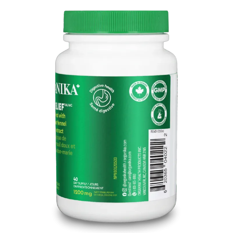 Organika Bloat Relief 120 Capsules | Unbeatable Prices, Daily Deals | VITASHOP