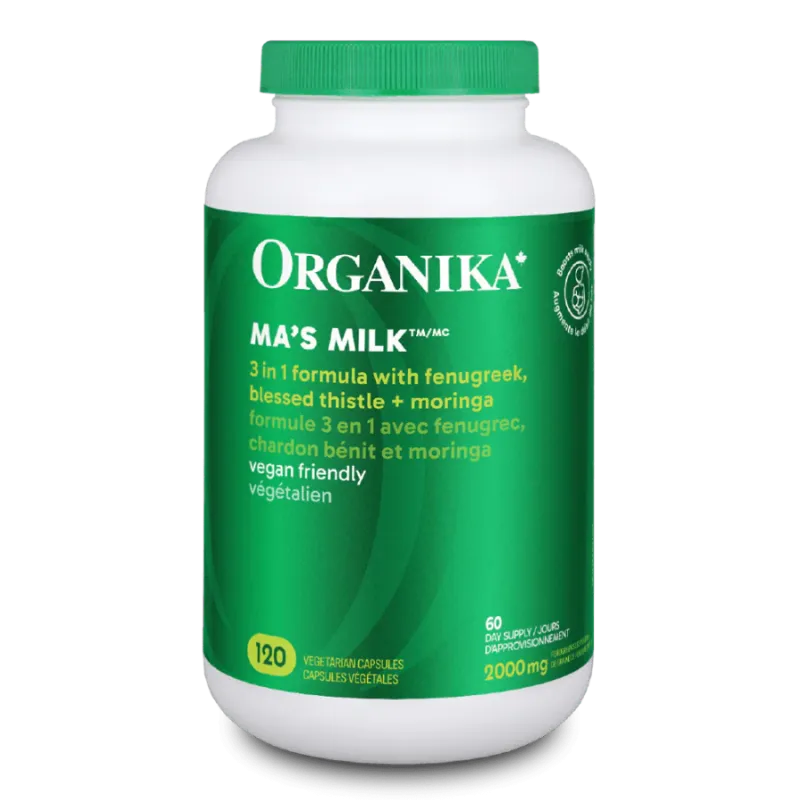 Organika 오가니카 Ma'S Milk 120 식물성 캡슐 | 매일 업데이트되는 특가 상품 | VITASHOP