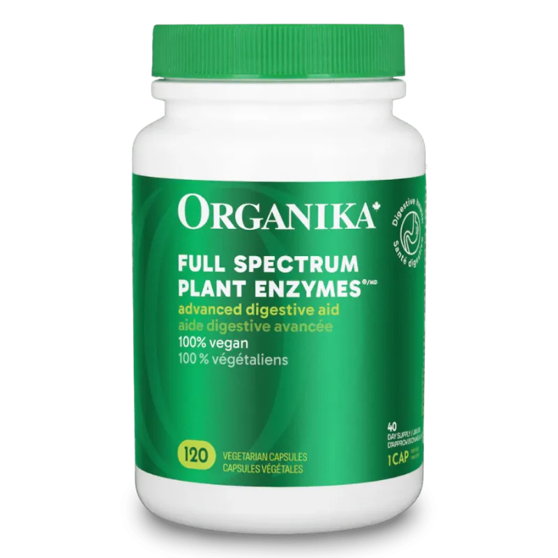 Organika Full Spectrum Plant Enzymes 120 Vegi Capsules | Unbeatable Prices, Daily Deals | VITASHOP