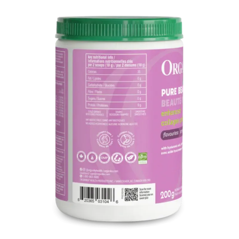 Organika Enhanced Collagen Pure Beauty  200 g | 每天不同折扣, 全网最低价格 | 种类齐全的保健品店铺 VITASHOP, 只有你想不到, 没有你买不到 !