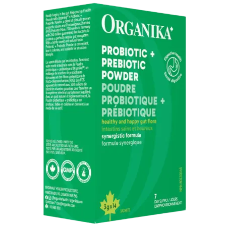 Organika Prebiotic + Probiotic Powder 3 g 14 Sachets | Unbeatable Prices, Daily Deals | VITASHOP