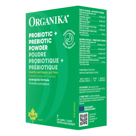 Organika Prebiotic + Probiotic Powder 3 g 14 Sachets | Unbeatable Prices, Daily Deals | VITASHOP