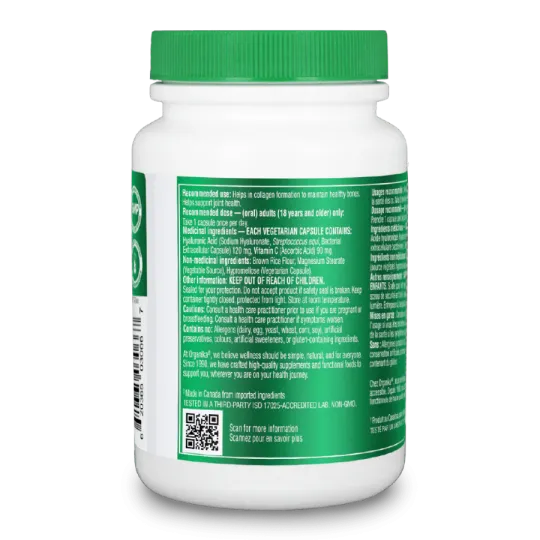 Organika Hyaluronic Acid With Vitamin C  90 Vegi Capsules | Unbeatable Prices, Daily Deals | VITASHOP