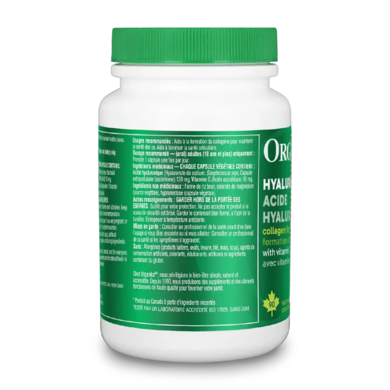 Organika Hyaluronic Acid With Vitamin C  90 Vegi Capsules | Unbeatable Prices, Daily Deals | VITASHOP