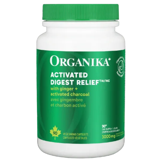 Organika 오가니카 활성탄 90 식물성 캡슐로 다이제스트 릴리프 | 매일 업데이트되는 특가 상품 | VITASHOP