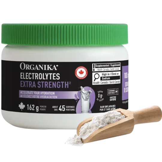 Organika ELECTROLYTES EXTRA-STRENGTH UNFLAVOURED 162G