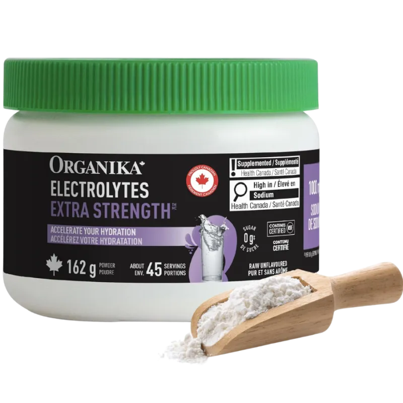 Organika ELECTROLYTES EXTRA-STRENGTH UNFLAVOURED 162G