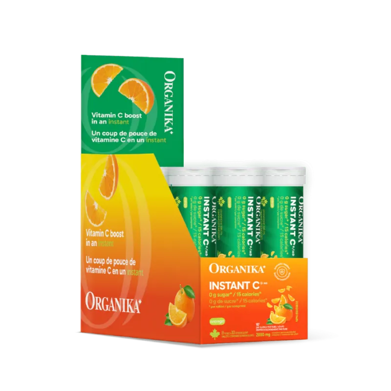 Organika Instant C With Stevia 8 Tubes 10 Tablets | Unbeatable Prices, Daily Deals | VITASHOP