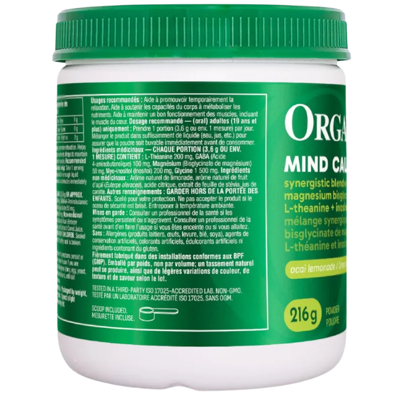 Organika Mind Calm Powder 216 g | Vitashop