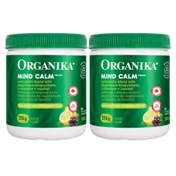 Organika [2 for Deal] Mind Calm Powder with Magnesium Bisglycinate & L-Theanine 216g | Unbeatable Prices, Daily Deals | VITASHOP