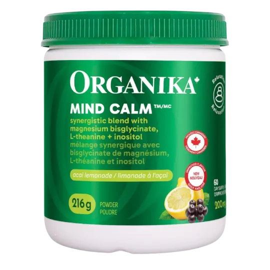 Organika [2 for Deal] Mind Calm Powder with Magnesium Bisglycinate & L-Theanine 216g | Unbeatable Prices, Daily Deals | VITASHOP