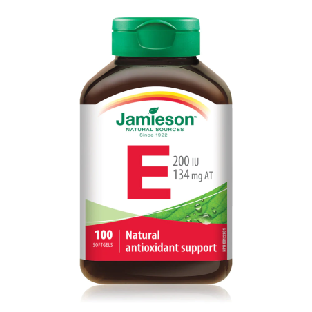 Jamieson Vitamin E 200 IU 100 Softgels | 每天不同折扣, 全网最低价格 | 种类齐全的保健品店铺 VITASHOP, 只有你想不到, 没有你买不到 !
