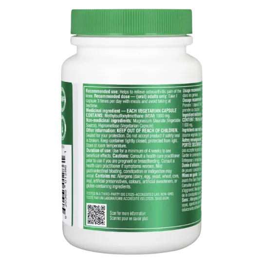 MSM 90 Vegi Capsules | Safest & Easiest Shopping Vitamins Online | VITASHOP