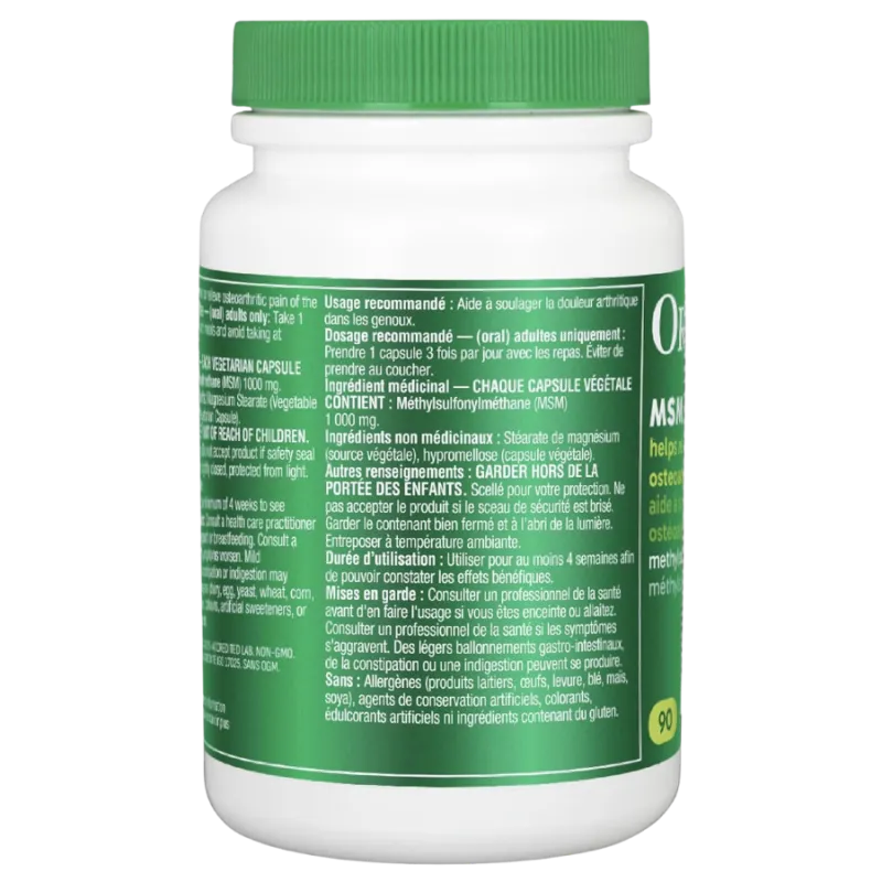 MSM 90 Vegi Capsules | Safest & Easiest Shopping Vitamins Online | VITASHOP