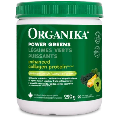 Organika Enhanced Collagen Protein Power Greens with Probiotics | Unbeatable Prices, Daily Deals | VITASHOP