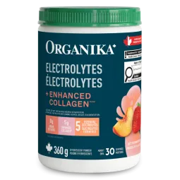 Organika Electrolytes Enhanced Collagen Juicy Strawberry Peach 360 g | Unbeatable Prices, Daily Deals | VITASHOP