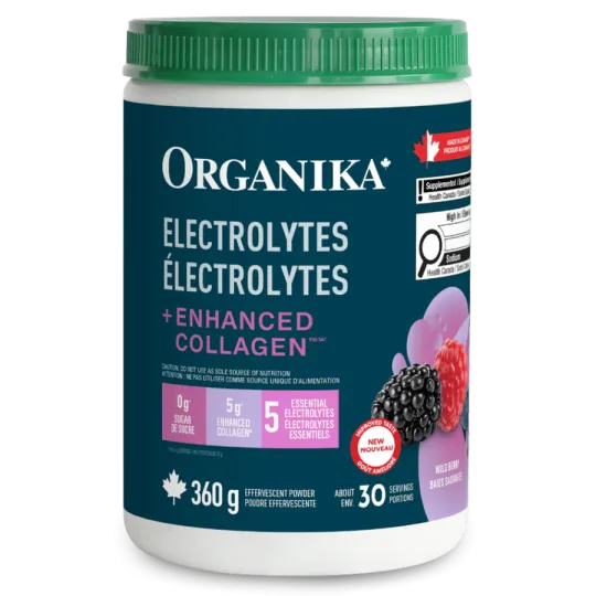Organika Electrolytes Enhanced Collagen Wild Berry 360 g | Unbeatable Prices, Daily Deals | VITASHOP