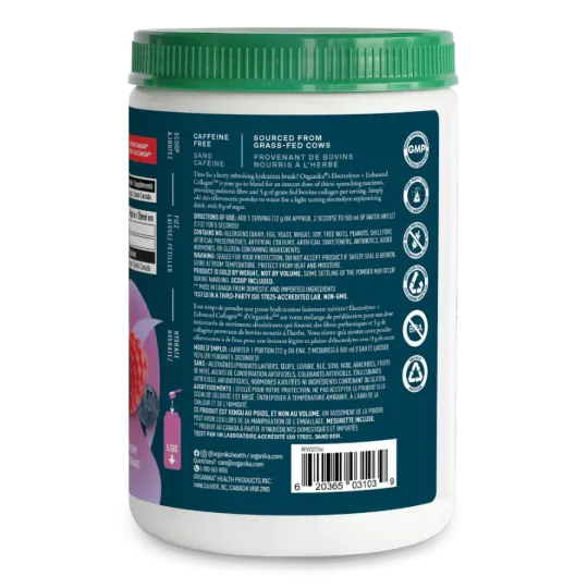 Organika Electrolytes Enhanced Collagen Wild Berry 360 g | Unbeatable Prices, Daily Deals | VITASHOP