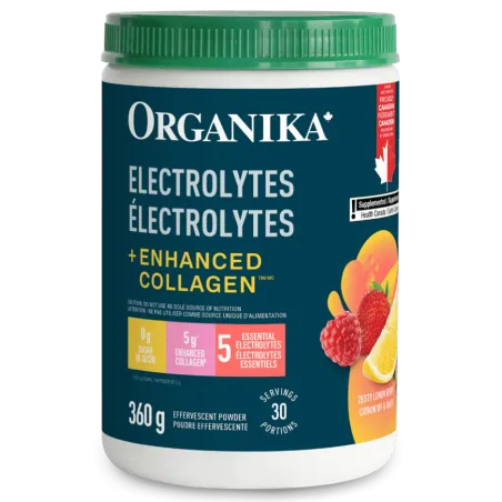Organika Electrolytes Enhanced Collagen Lemonberry 360 g | Unbeatable Prices, Daily Deals | VITASHOP