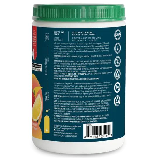 Organika Electrolytes Enhanced Collagen Lemonberry 360 g | Unbeatable Prices, Daily Deals | VITASHOP
