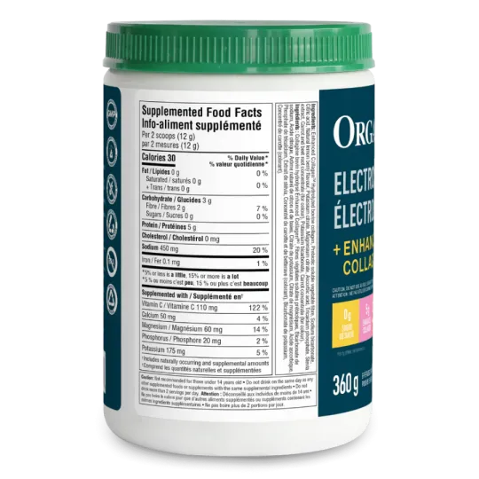 Organika Electrolytes Enhanced Collagen Lemonberry 360 g | Unbeatable Prices, Daily Deals | VITASHOP