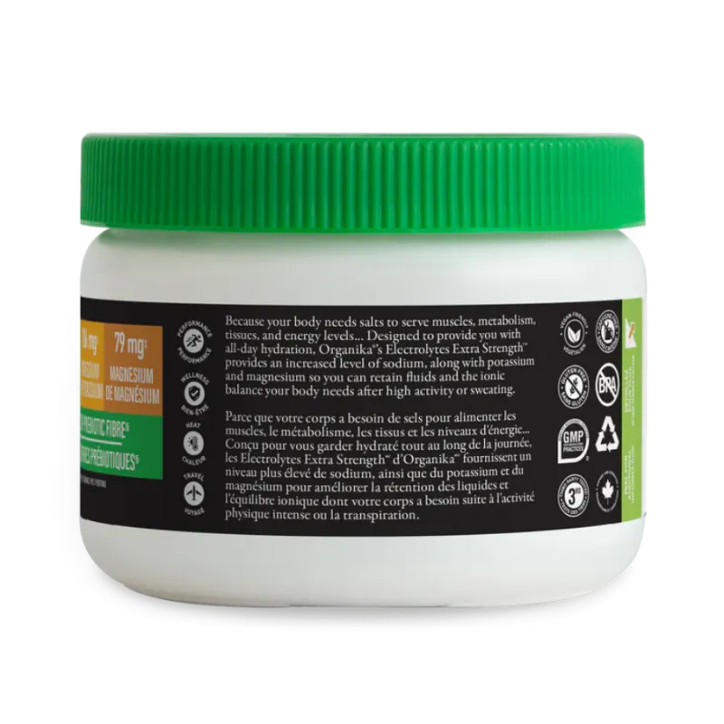 Organika Electrolytes Extra Strength Lemon Lime 180 g | Unbeatable Prices, Daily Deals | VITASHOP