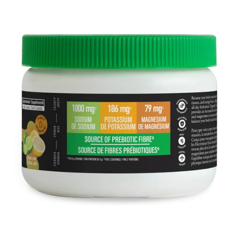 Organika Electrolytes Extra Strength Lemon Lime 180 g | Unbeatable Prices, Daily Deals | VITASHOP