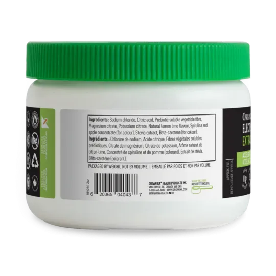 Organika Electrolytes Extra Strength Lemon Lime 180 g | Unbeatable Prices, Daily Deals | VITASHOP