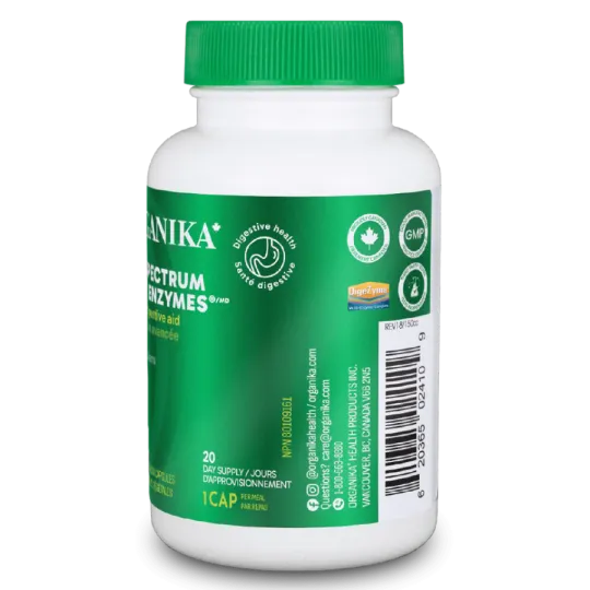 Organika Full Spectrum Plant Enzymes 60 Vegi Capsules | Unbeatable Prices, Daily Deals | VITASHOP