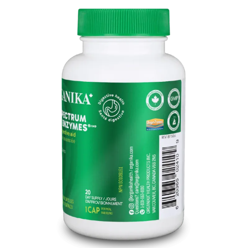 Organika Full Spectrum Plant Enzymes 60 Vegi Capsules | Unbeatable Prices, Daily Deals | VITASHOP