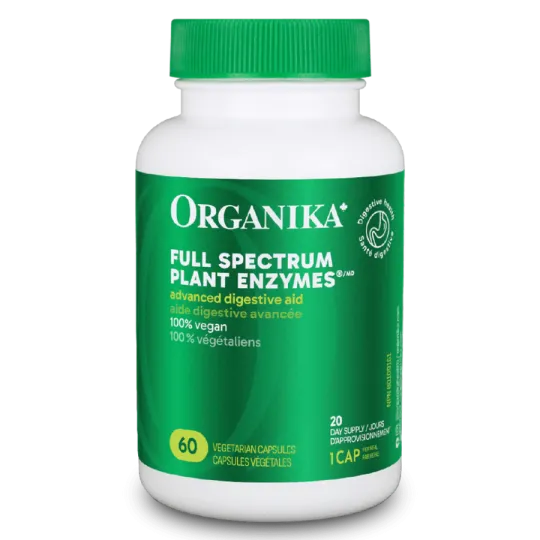 Organika Full Spectrum Plant Enzymes 60 Vegi Capsules | Unbeatable Prices, Daily Deals | VITASHOP