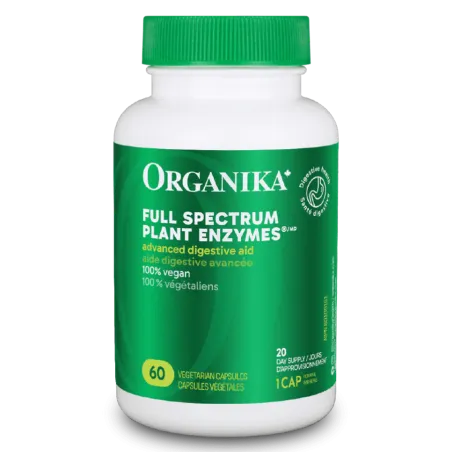 Organika Full Spectrum Plant Enzymes 60 Vegi Capsules | Unbeatable Prices, Daily Deals | VITASHOP