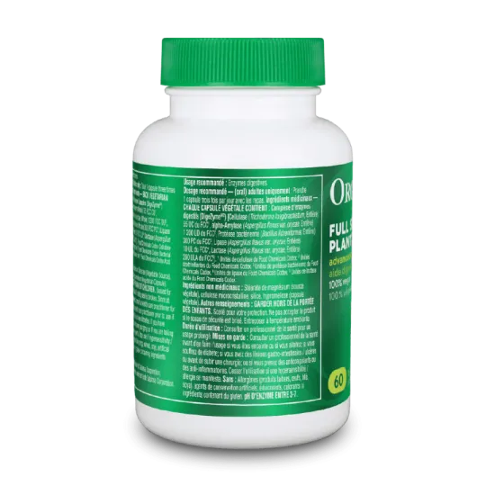 Organika Full Spectrum Plant Enzymes 60 Vegi Capsules | Unbeatable Prices, Daily Deals | VITASHOP