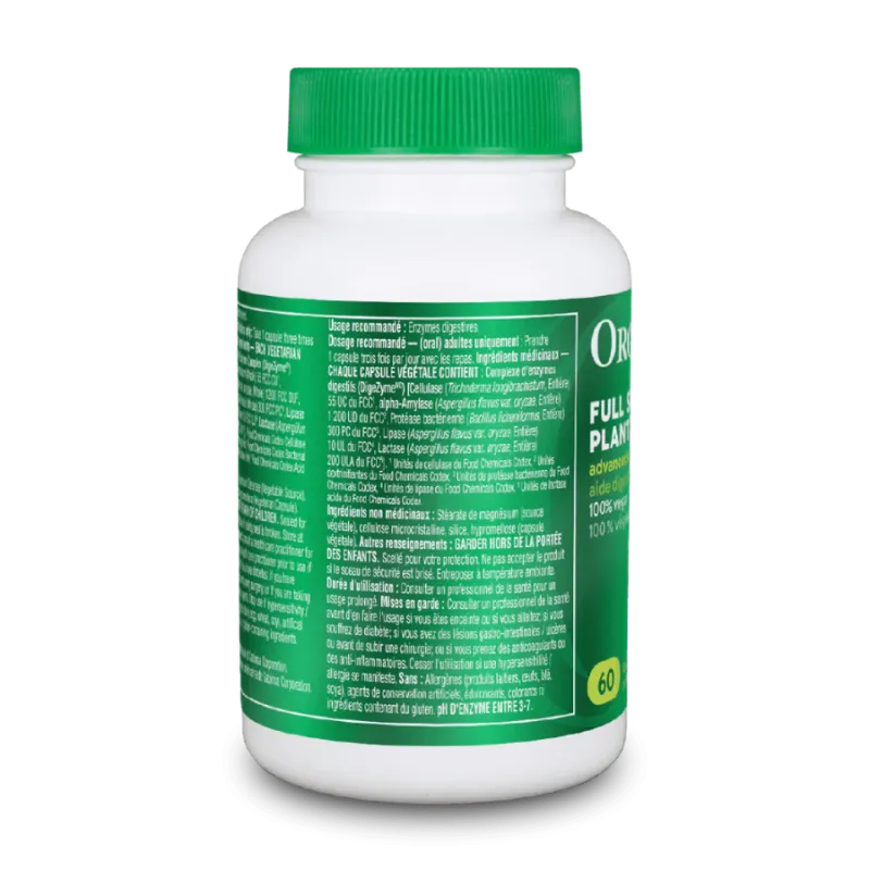 Organika Full Spectrum Plant Enzymes 60 Vegi Capsules | Unbeatable Prices, Daily Deals | VITASHOP