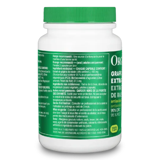 Grape Seed Extract (Hi Potency 95 % Opc) 120 Capsules | Safest & Easiest Shopping Vitamins Online | VITASHOP