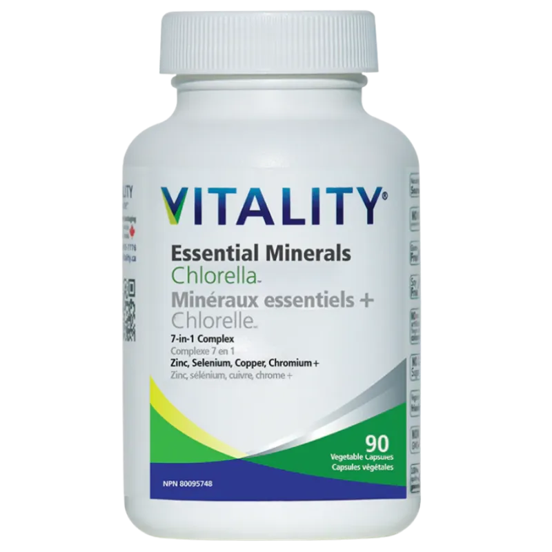 Trace Minerals+Chlorella 90 Vegi Capsules | Safest & Easiest Shopping Vitamins Online | VITASHOP