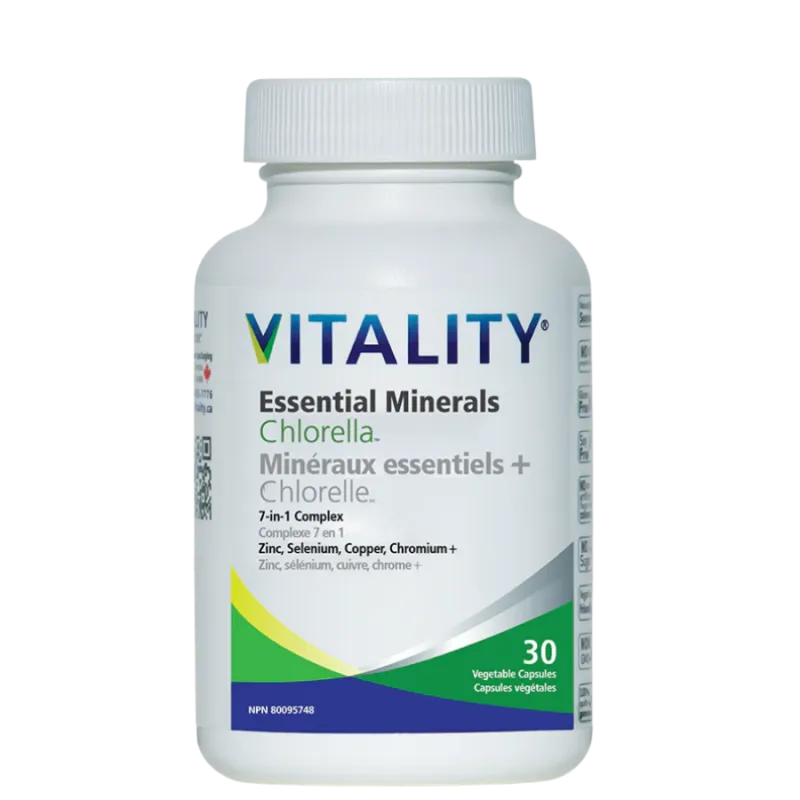 VITALITY Trace Minerals + Chlorella 30 Vegi Capsules | Unbeatable Prices, Daily Deals | VITASHOP