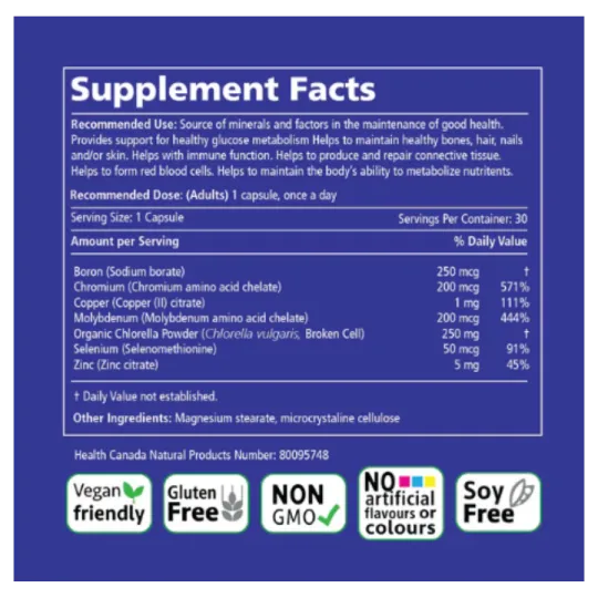 VITALITY Trace Minerals + Chlorella 30 Vegi Capsules | Unbeatable Prices, Daily Deals | VITASHOP