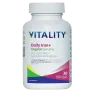 Daily Iron + Organic Spirulina 30 Vegi Capsules | Safest & Easiest Shopping Vitamins Online | VITASHOP