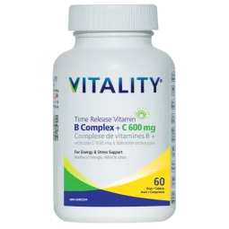 VITALITY Time Release B 60 mg + C 600 mg 60 Tablets | Unbeatable Prices, Daily Deals | VITASHOP