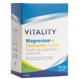 VITALITY Magnesium + Chamomile Box 15 x 2 g | Unbeatable Prices, Daily Deals | VITASHOP