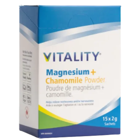 Magnesium + Chamomile Box 15 x 2 g | Safest & Easiest Shopping Vitamins Online | VITASHOP