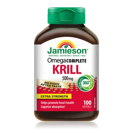 Jamieson Omega Complete Super Krill 500 mg 100 Softgels | 每天不同折扣, 全网最低价格 | 种类齐全的保健品店铺 VITASHOP, 只有你想不到, 没有你买不到 !