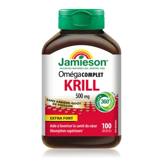 Jamieson Omega Complete Super Krill 500 mg 100 Softgels | 每天不同折扣, 全网最低价格 | 种类齐全的保健品店铺 VITASHOP, 只有你想不到, 没有你买不到 !